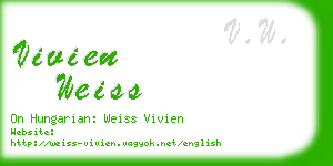 vivien weiss business card